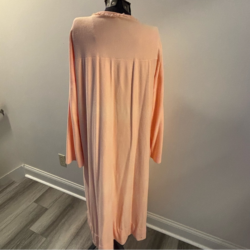 🌼Sears🌼 Vintage Peach Floral House Robe - Picture 4 of 6